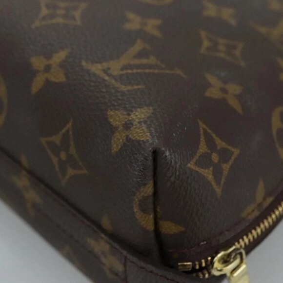 LOUIS VUITTON Monogram Trousse Demi Ronde Cosmetic Pouch M47520 LV Auth 110615 - Picture 2 of 16